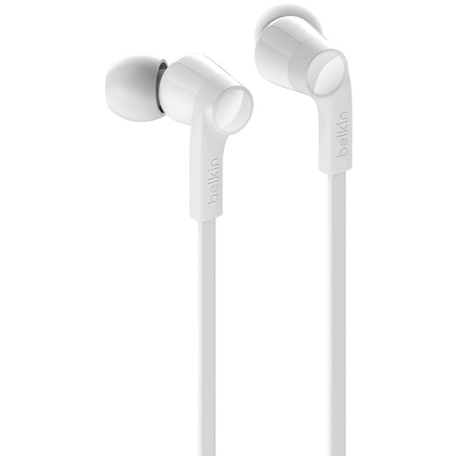 Belkin ROCKSTAR G3H0002BTWHT Wired Earbud Stereo Earset - White Belkin ROCKSTAR G3H0002BTWHT Wired Earbud Stereo Earset - White